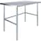 Amgood 30 in. x 48 in. Open Base Stainless Steel Metal Table WT-3048-RCB-Z - alternate 1